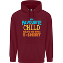 My Favourite Child Gave Me This Fathers Day Mens 80% Cotton Hoodie Maroon