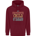 My Favourite Child Gave Me This Fathers Day Mens 80% Cotton Hoodie Maroon
