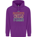 My Favourite Child Gave Me This Fathers Day Mens 80% Cotton Hoodie Purple