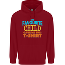 My Favourite Child Gave Me This Fathers Day Mens 80% Cotton Hoodie Red