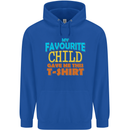 My Favourite Child Gave Me This Fathers Day Mens 80% Cotton Hoodie Royal Blue