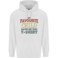 My Favourite Child Gave Me This Fathers Day Mens 80% Cotton Hoodie White
