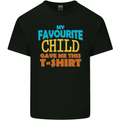 My Favourite Child Gave Me This Fathers Day Mens Cotton T-Shirt Tee Top Black