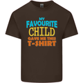 My Favourite Child Gave Me This Fathers Day Mens Cotton T-Shirt Tee Top Dark Chocolate