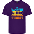 My Favourite Child Gave Me This Fathers Day Mens Cotton T-Shirt Tee Top Purple