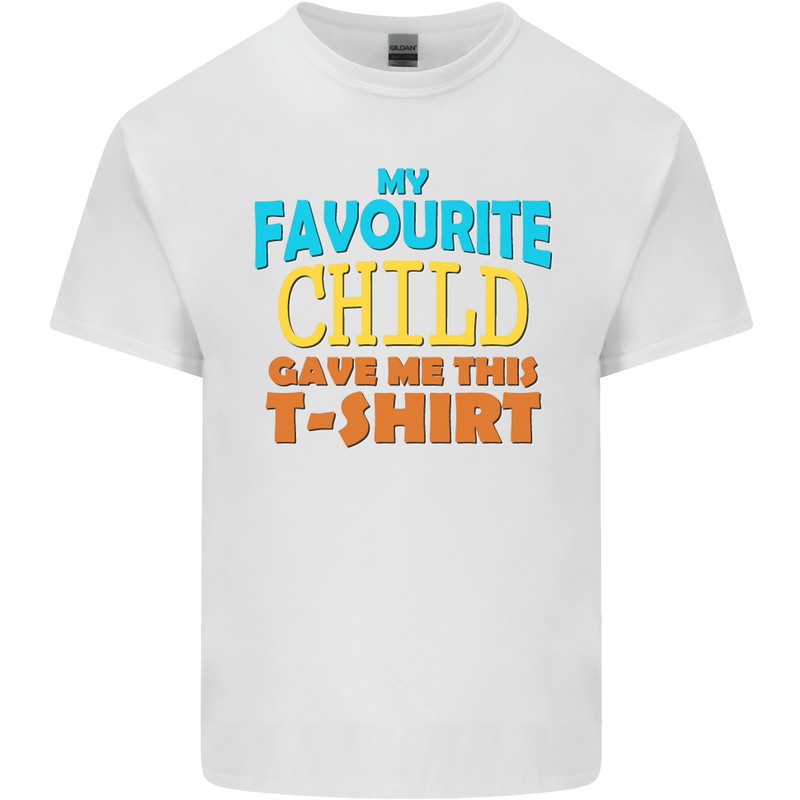 My Favourite Child Gave Me This Fathers Day Mens Cotton T-Shirt Tee Top White