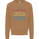 My Favourite Child Gave Me This Fathers Day Mens Sweatshirt Jumper Caramel Latte