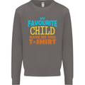 My Favourite Child Gave Me This Fathers Day Mens Sweatshirt Jumper Charcoal