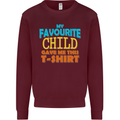My Favourite Child Gave Me This Fathers Day Mens Sweatshirt Jumper Maroon