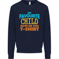 My Favourite Child Gave Me This Fathers Day Mens Sweatshirt Jumper Navy Blue
