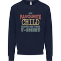 My Favourite Child Gave Me This Fathers Day Mens Sweatshirt Jumper Navy Blue