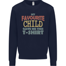 My Favourite Child Gave Me This Fathers Day Mens Sweatshirt Jumper Navy Blue