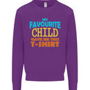 My Favourite Child Gave Me This Fathers Day Mens Sweatshirt Jumper Purple