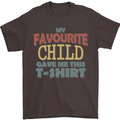 My Favourite Child Gave Me This Fathers Day Mens T-Shirt Cotton Gildan Dark Chocolate