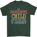 My Favourite Child Gave Me This Fathers Day Mens T-Shirt Cotton Gildan Forest Green