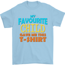 My Favourite Child Gave Me This Fathers Day Mens T-Shirt Cotton Gildan Light Blue