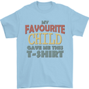 My Favourite Child Gave Me This Fathers Day Mens T-Shirt Cotton Gildan Light Blue