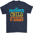 My Favourite Child Gave Me This Fathers Day Mens T-Shirt Cotton Gildan Navy Blue