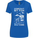 My Fish Will Come Funny Fishing Fisherman Womens Wider Cut T-Shirt Royal Blue