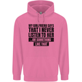 My Girlfriend Says I Never Funny Slogan Mens 80% Cotton Hoodie Azelea