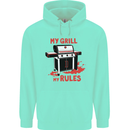 My Grill My Rules Funny BBQ Childrens Kids Hoodie Peppermint