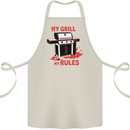My Grill My Rules Funny BBQ Cotton Apron 100% Organic Natural
