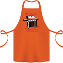 My Grill My Rules Funny BBQ Cotton Apron 100% Organic Orange