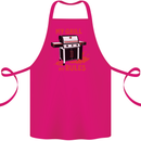 My Grill My Rules Funny BBQ Cotton Apron 100% Organic Pink