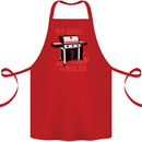 My Grill My Rules Funny BBQ Cotton Apron 100% Organic Red