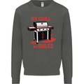 My Grill My Rules Funny BBQ Kids Sweatshirt Jumper Storm Grey