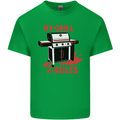 My Grill My Rules Funny BBQ Kids T-Shirt Childrens Irish Green