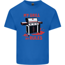 My Grill My Rules Funny BBQ Kids T-Shirt Childrens Royal Blue
