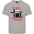 My Grill My Rules Funny BBQ Kids T-Shirt Childrens Sports Grey
