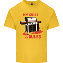 My Grill My Rules Funny BBQ Kids T-Shirt Childrens Yellow