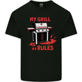 My Grill My Rules Funny BBQ Mens Cotton T-Shirt Tee Top Black