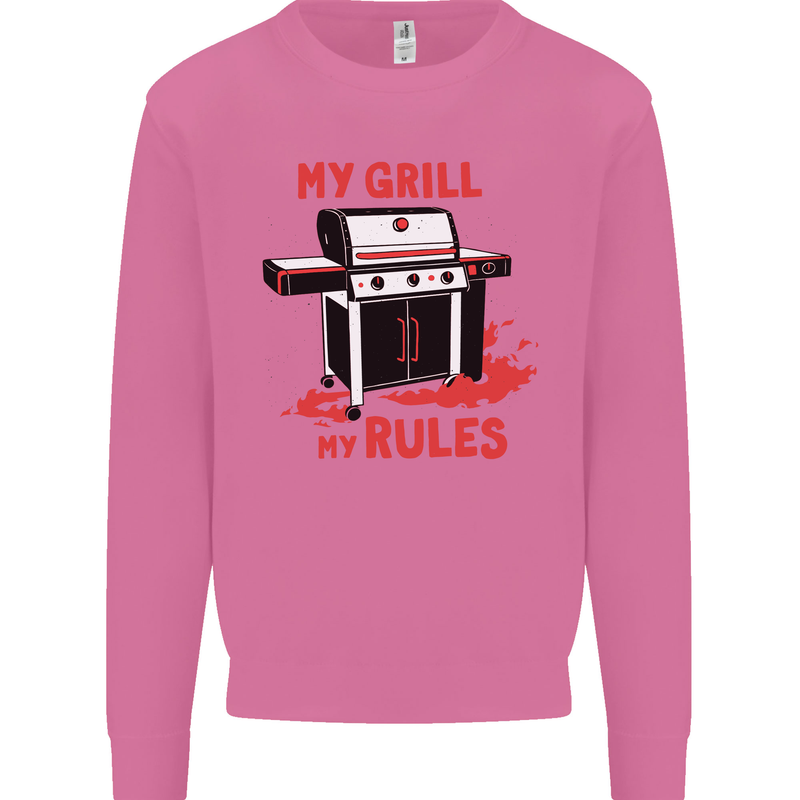 My Grill My Rules Funny BBQ Mens Sweatshirt Jumper Azalea