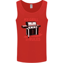 My Grill My Rules Funny BBQ Mens Vest Tank Top Red