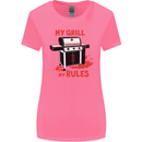 My Grill My Rules Funny BBQ Womens Wider Cut T-Shirt Azalea