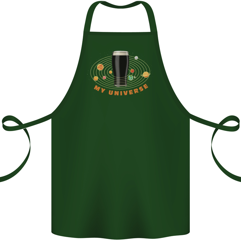 My Guiness Universe Cotton Apron 100% Organic Forest Green