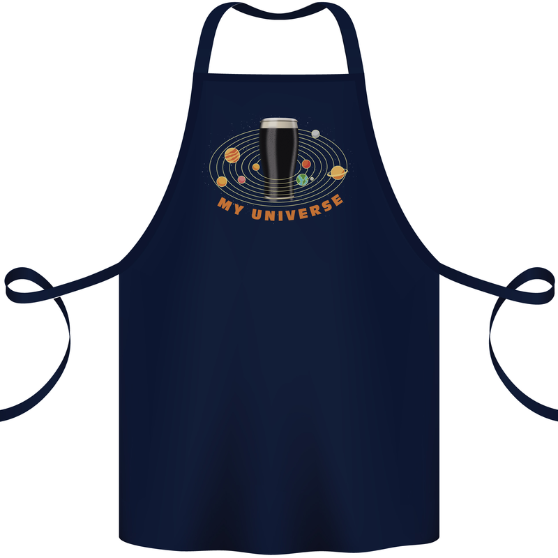 My Guiness Universe Cotton Apron 100% Organic Navy Blue
