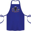 My Guiness Universe Cotton Apron 100% Organic Royal Blue