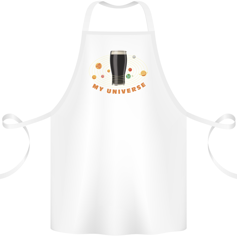 My Guiness Universe Cotton Apron 100% Organic White
