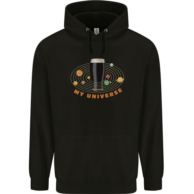 My Guiness Universe Mens 80% Cotton Hoodie Black