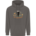 My Guiness Universe Mens 80% Cotton Hoodie Charcoal