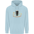 My Guiness Universe Mens 80% Cotton Hoodie Light Blue