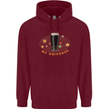 My Guiness Universe Mens 80% Cotton Hoodie Maroon