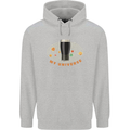 My Guiness Universe Mens 80% Cotton Hoodie Sports Grey