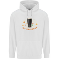 My Guiness Universe Mens 80% Cotton Hoodie White