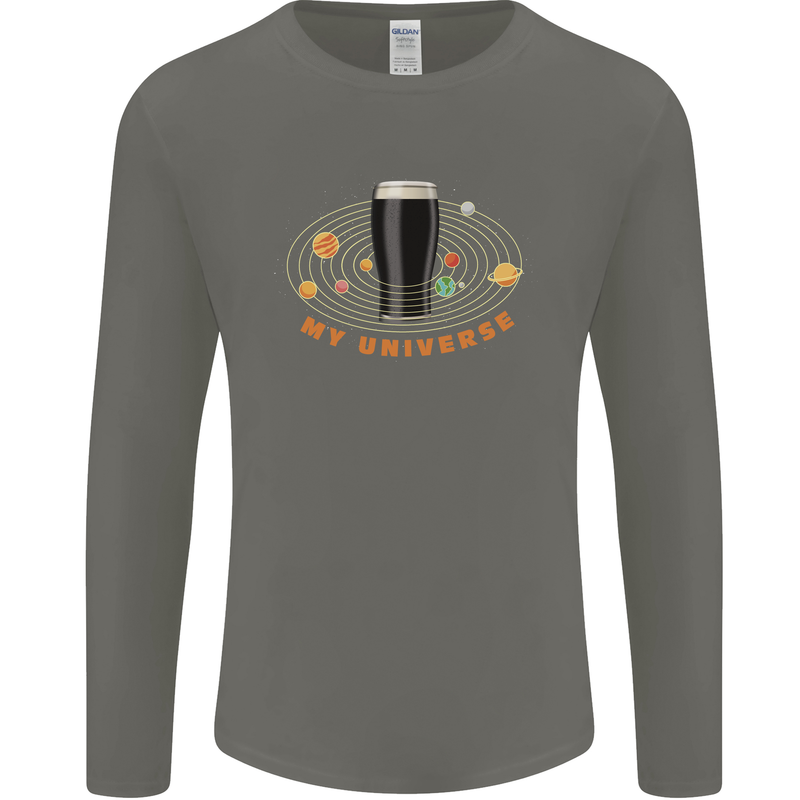 My Guiness Universe Mens Long Sleeve T-Shirt Charcoal