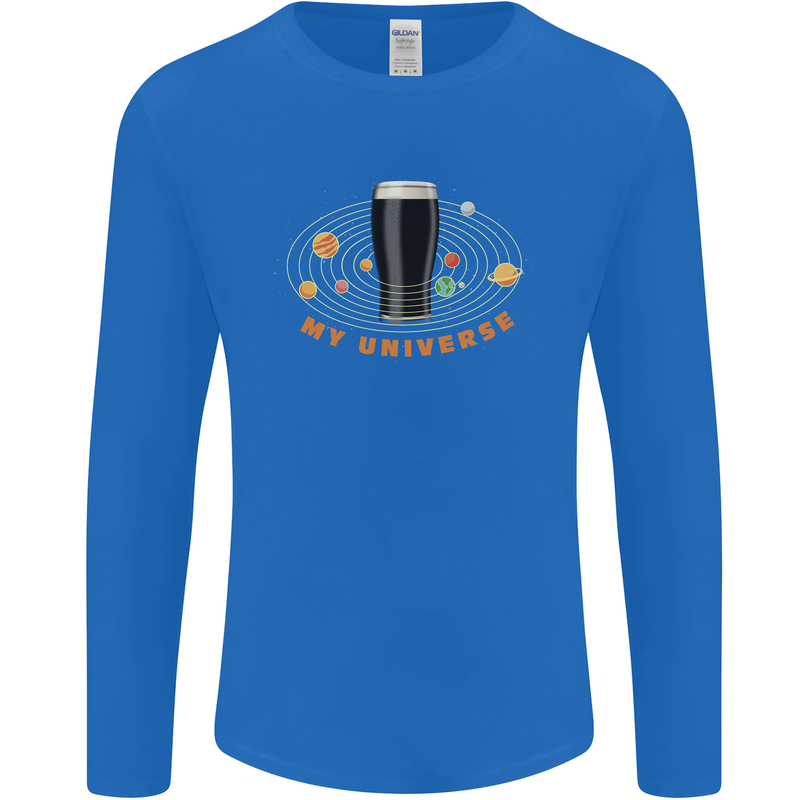My Guiness Universe Mens Long Sleeve T-Shirt Royal Blue